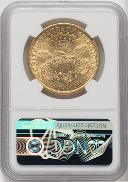1877-S $20 Liberty Double Eagle NGC AU53