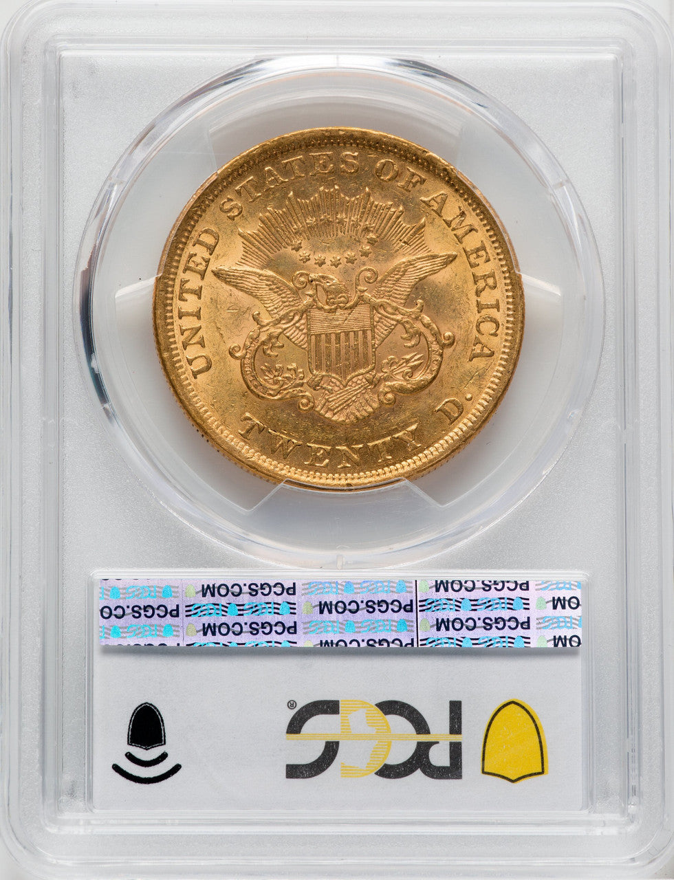 1853 $20 Liberty Double Eagle PCGS AU58