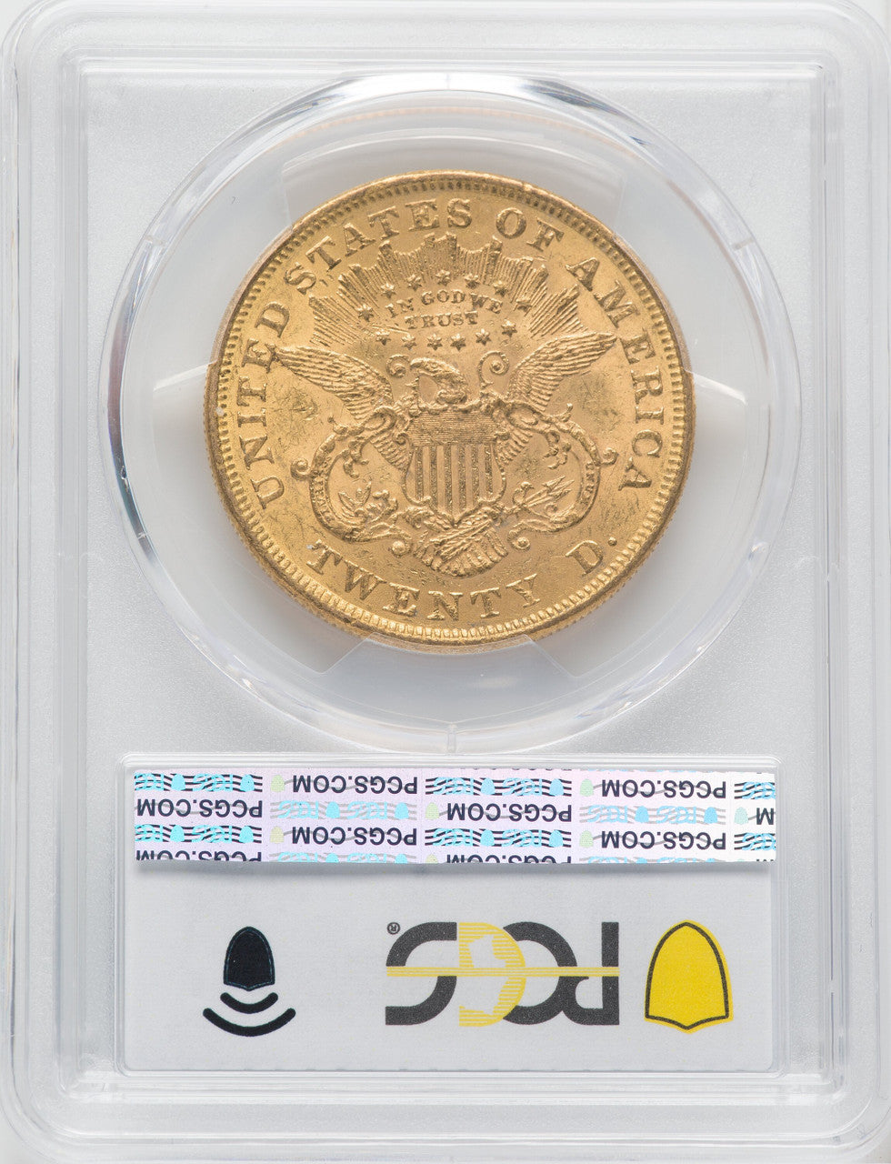 1875 $20 Liberty Double Eagle PCGS MS60