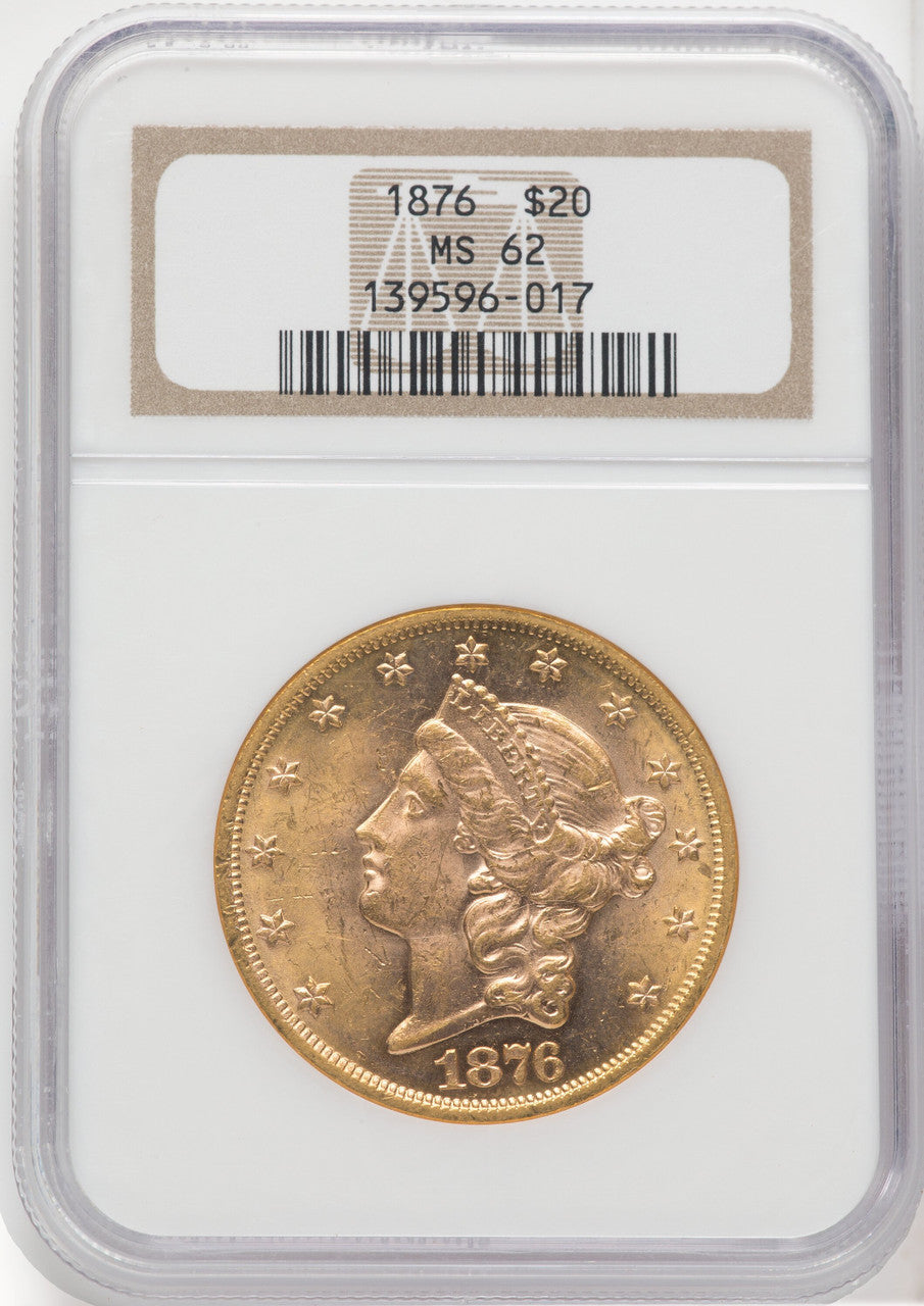 1876 $20 Liberty Double Eagle NGC MS62 (765277031)