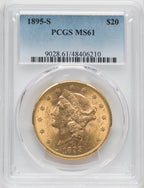 1895-S $20 Liberty Double Eagle PCGS MS61