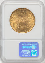 1899-S $20 Liberty Double Eagle NGC AU58