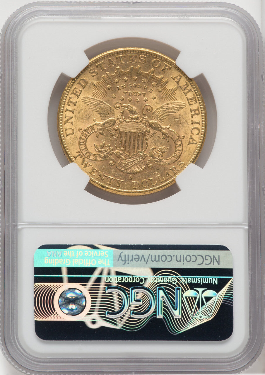 1902-S $20 Liberty Double Eagle NGC AU58