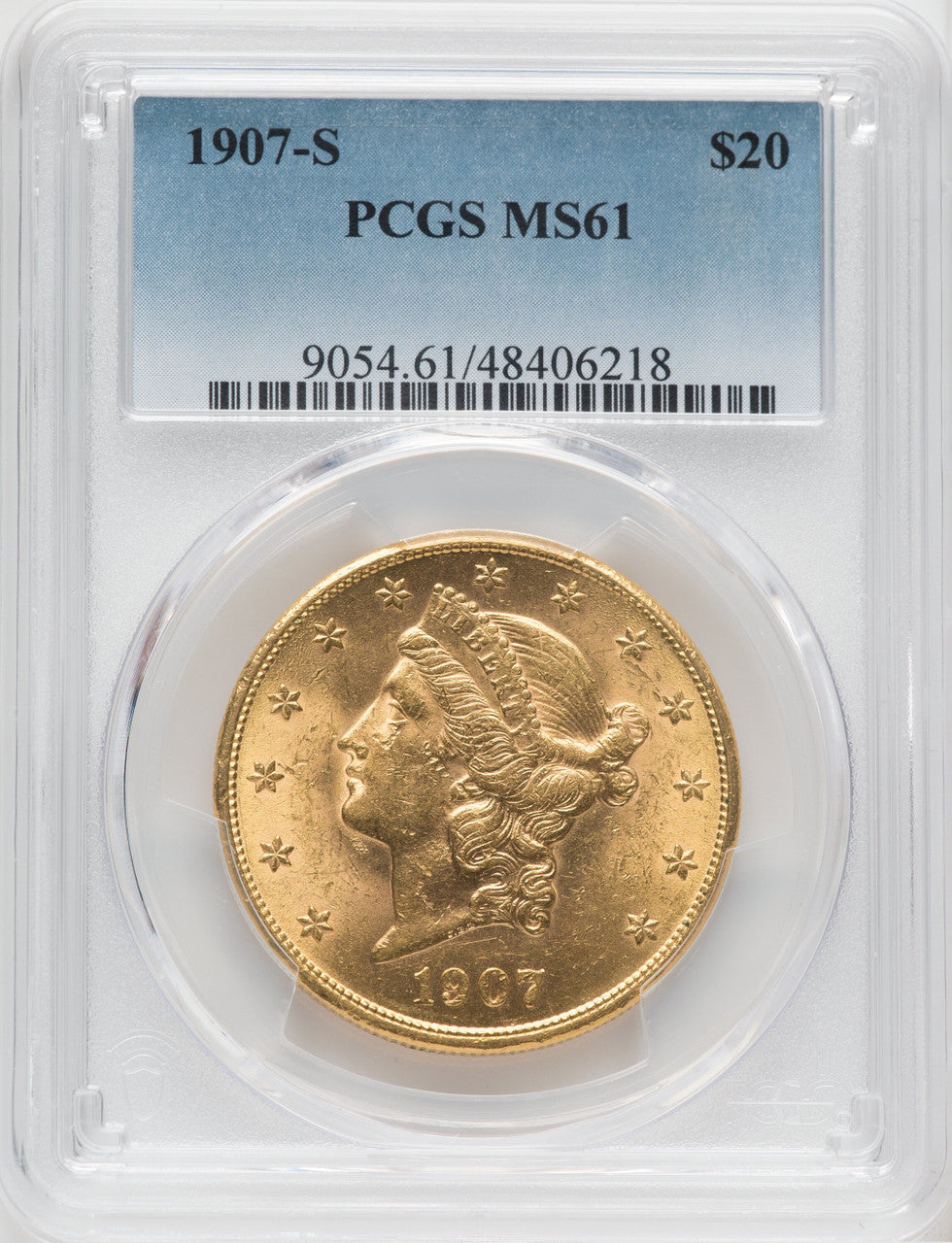 1907-S $20 Liberty Double Eagle PCGS MS61
