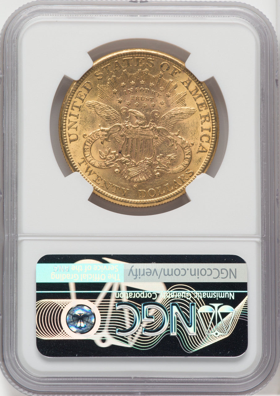 1888-S $20 Liberty Double Eagle NGC AU58