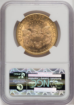 1877 $20 Liberty Double Eagle NGC MS61 (765300003)