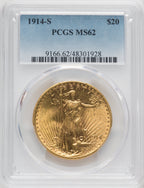 1914-S $20 Saint-Gaudens Double Eagle PCGS MS62 (518559017)