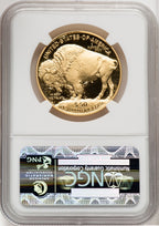 2006-W $50 One-Ounce Gold Buffalo .9999 Fine Gold Brown Label NGC PF70