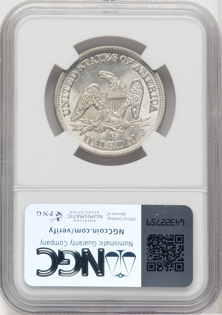 1854-O 50C Arrows Seated Half Dollar NGC MS65