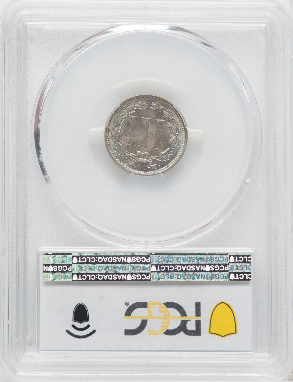 1868 3CN Three Cent Nickel PCGS MS66