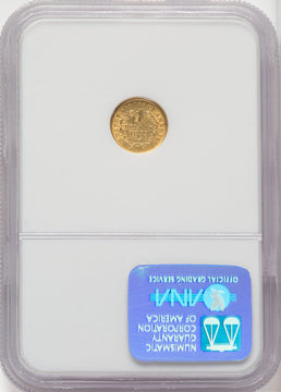 1853-O G$1 Gold Dollar NGC MS61