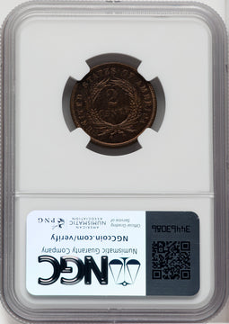 1868 2C RB Proof Two Cent Pieces NGC PR65