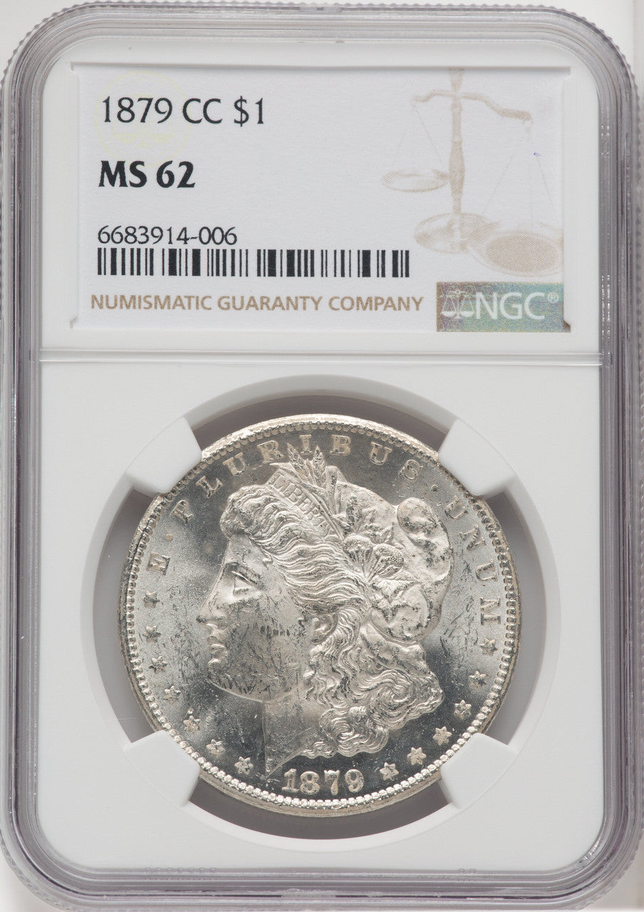 1879-CC $1 Morgan Dollar NGC MS62 (765816011)