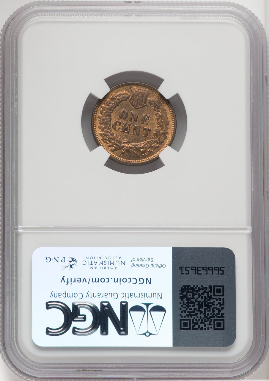 1870 1C RB Indian Cent NGC MS64