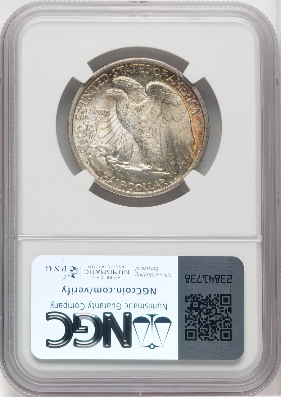 1933-S 50C Walking Liberty Half Dollar NGC MS66+