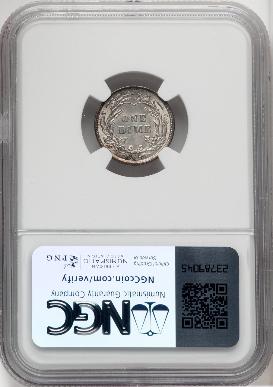 1901 10C Barber Dime NGC MS64