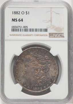1882-O $1 Morgan Dollar NGC MS64
