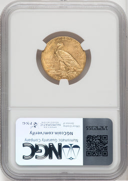 1915 $5 Indian Half Eagle NGC MS64+