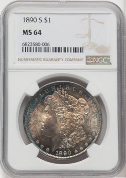 1890-S $1 Morgan Dollar NGC MS64