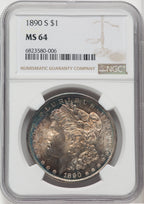 1890-S $1 Morgan Dollar NGC MS64