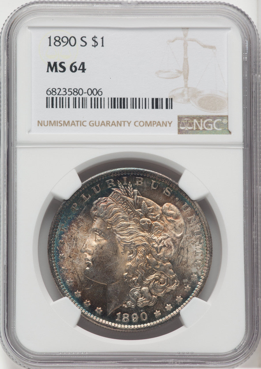1890-S $1 Morgan Dollar NGC MS64