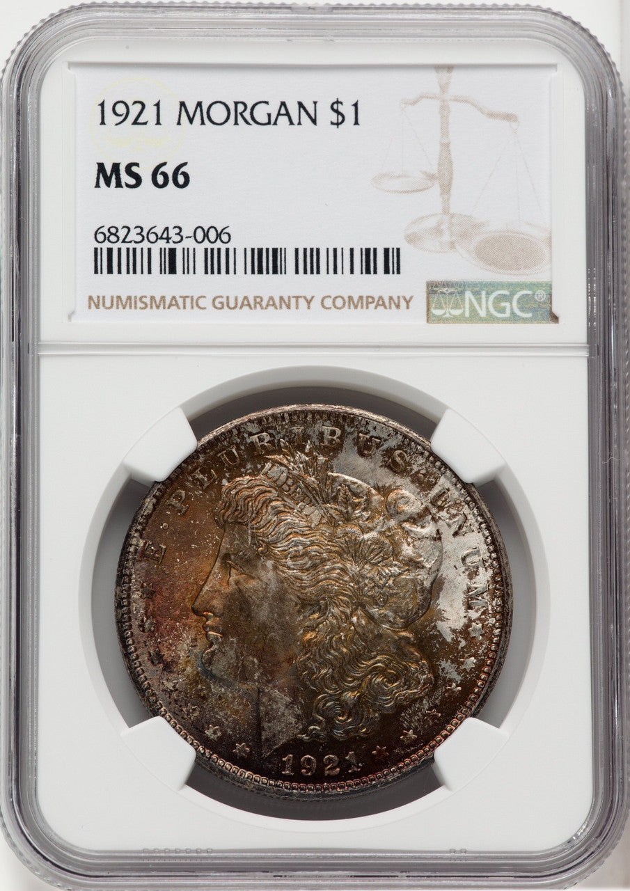 1921 $1 Morgan Morgan Dollar NGC MS66 (762375015)