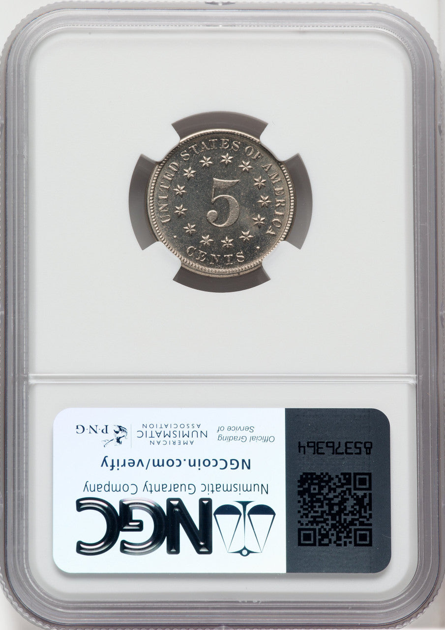 1878 5C Proof Shield Nickel NGC PR66
