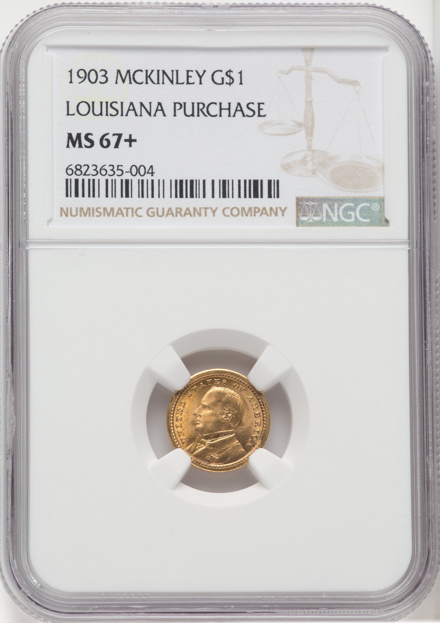 1903 G$1 MCKIN Commemorative Gold NGC MS67+