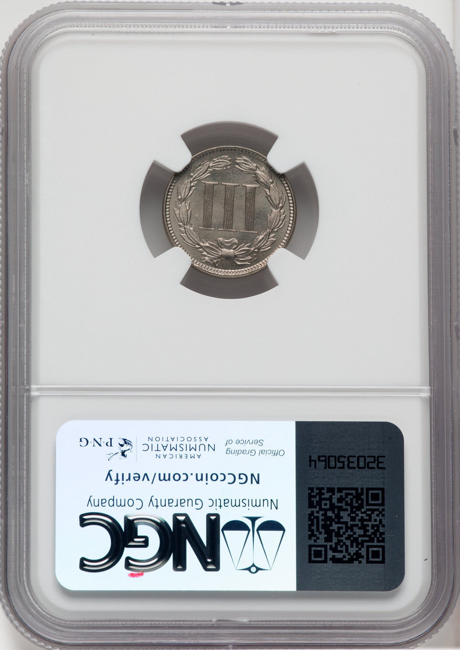 1880 3CN Proof Three Cent Nickel NGC PR67