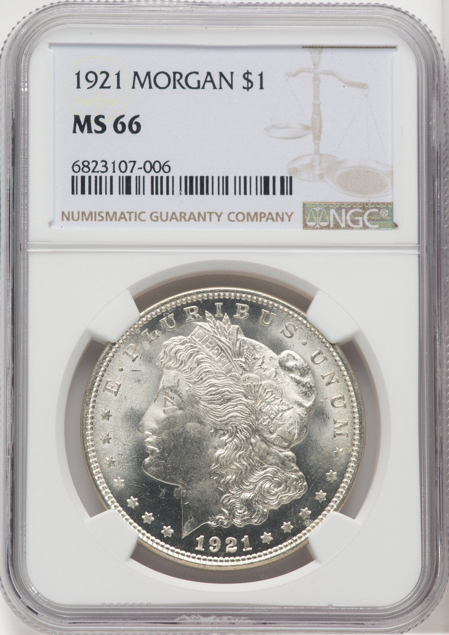 1921 $1 Morgan Morgan Dollar NGC MS66 (517913003)