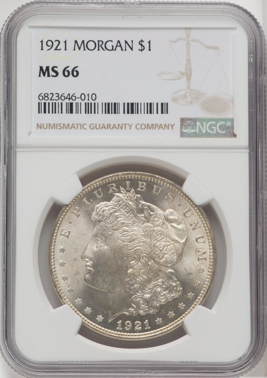 1921 $1 Morgan Morgan Dollar NGC MS66 (518448014)