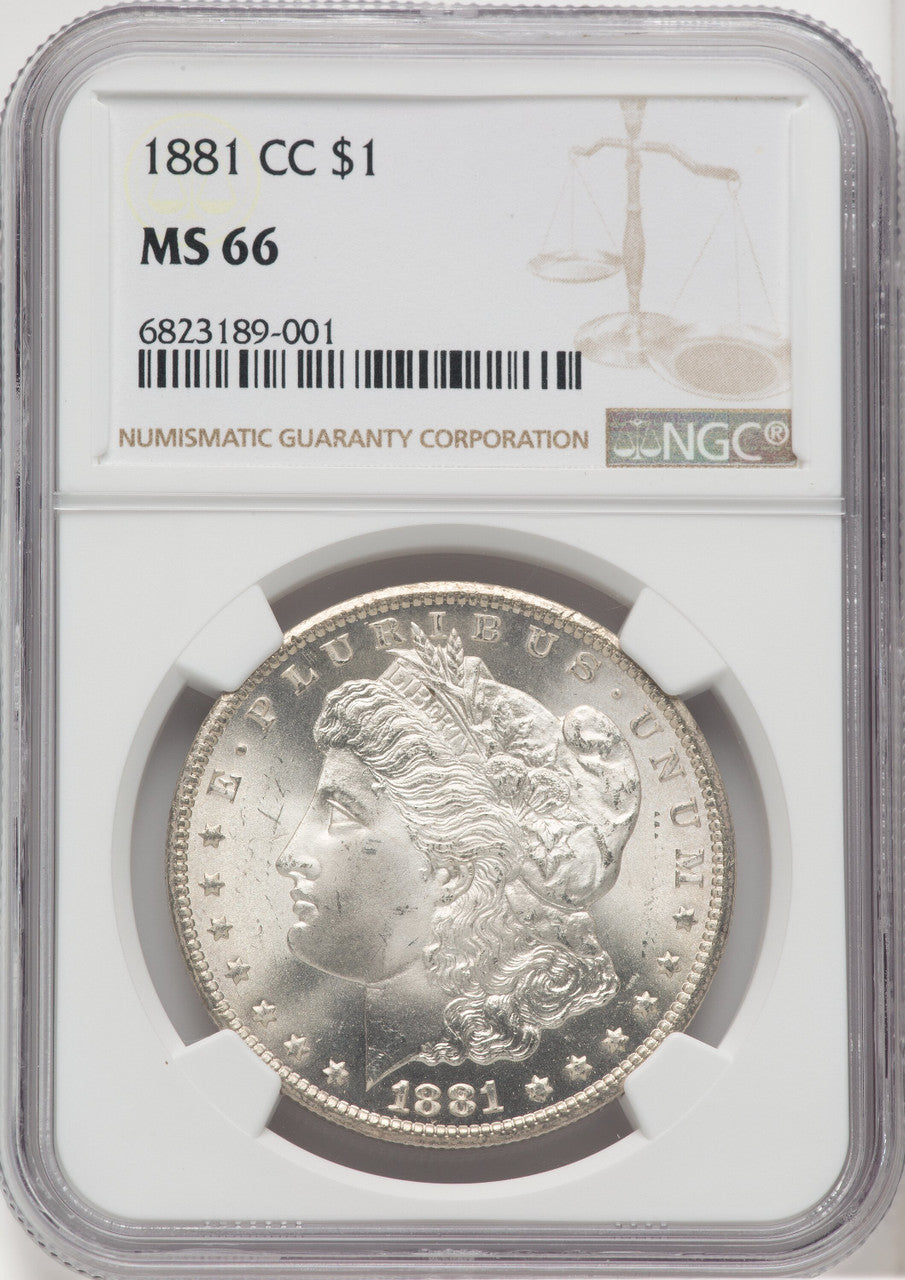 1881-CC Morgan Dollar NGC MS66