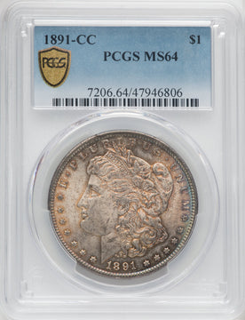 1891-CC $1 Morgan Dollar PCGS MS64 (760838004)
