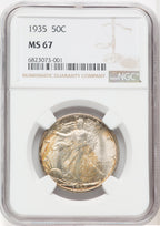 1935 50C Walking Liberty Half Dollar NGC MS67 (517913038)