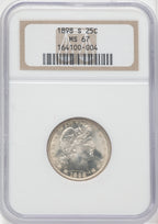 1898-S 25C Barber Quarter NGC MS67