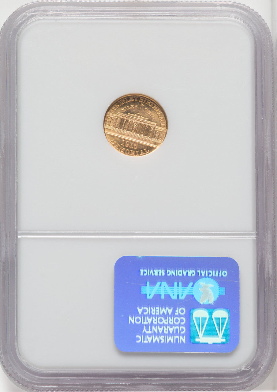 1916 G$1 McKinley CAC Commemorative Gold NGC MS65