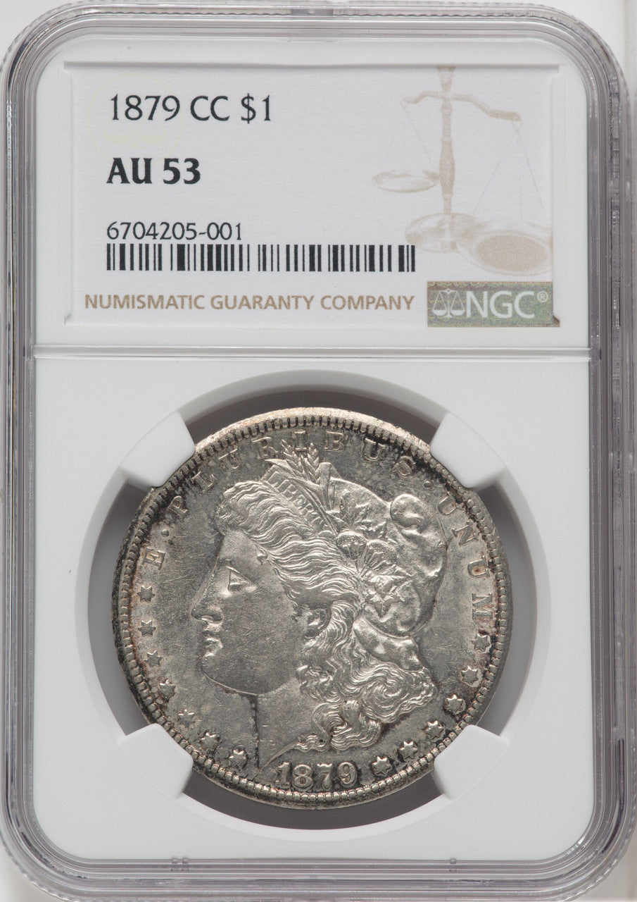 1879-CC $1 Morgan Dollar NGC AU53