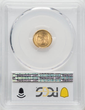 1903 G$1 JEFF CAC Commemorative Gold PCGS MS66