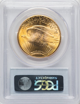1927 $20 CAC Saint-Gaudens Double Eagle PCGS MS66