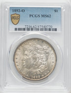1892-O $1 Morgan Dollar PCGS MS62 OOS