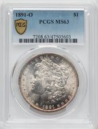 1891-O $1 Morgan Dollar PCGS MS63 (766132022)