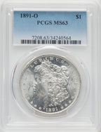 1891-O $1 Morgan Dollar PCGS MS63 (765939019)