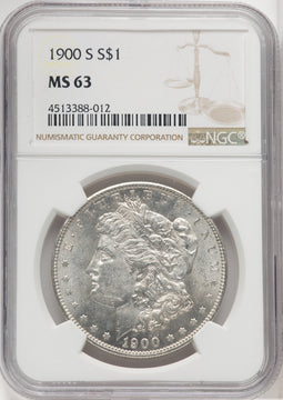 1900-S $1 Morgan Dollar NGC MS63