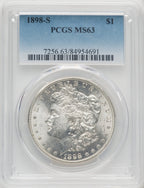1898-S $1 Morgan Dollar PCGS MS63