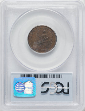 1723 Hibernia Farthing DEI GRATIA BN Colonials PCGS MS63