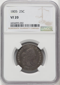 1805 25C Early Quarter NGC VF20