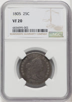 1805 25C Early Quarter NGC VF20