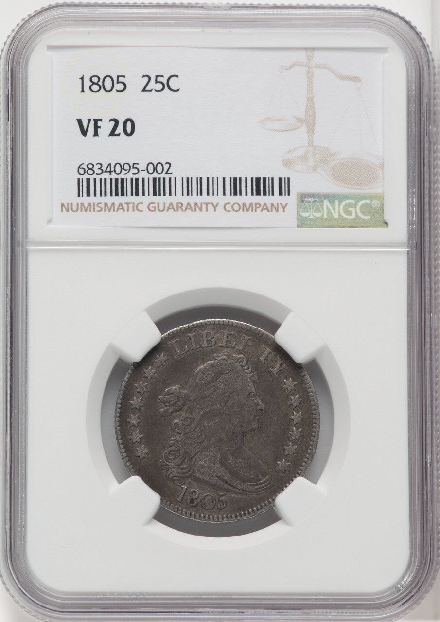 1805 25C Early Quarter NGC VF20