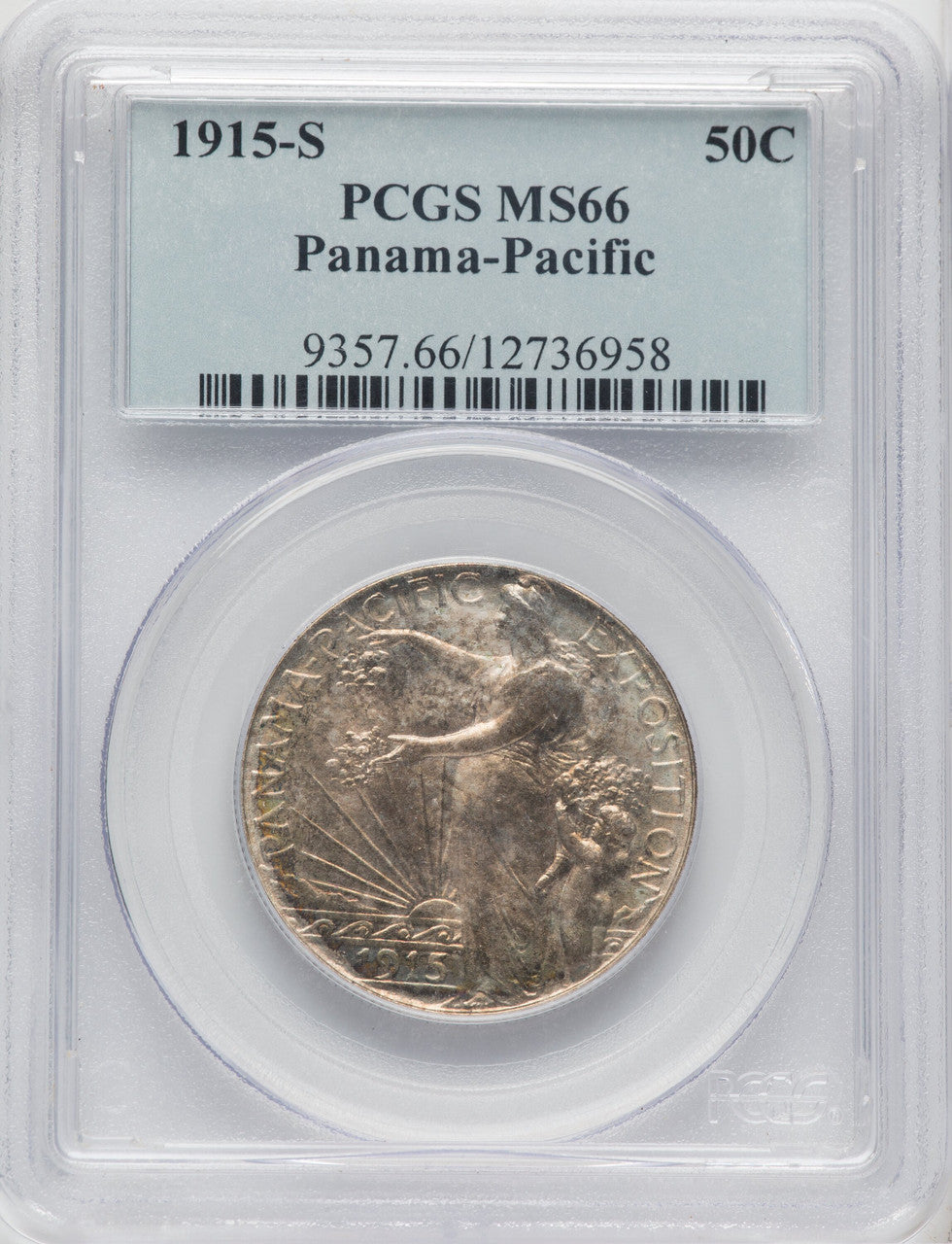 1915-S 50C Panama-Pacific Commemorative Silver PCGS MS66