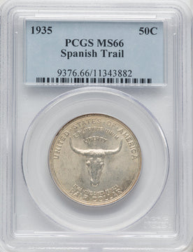 1935 50C Spanish Trail Commemorative Silver PCGS MS66